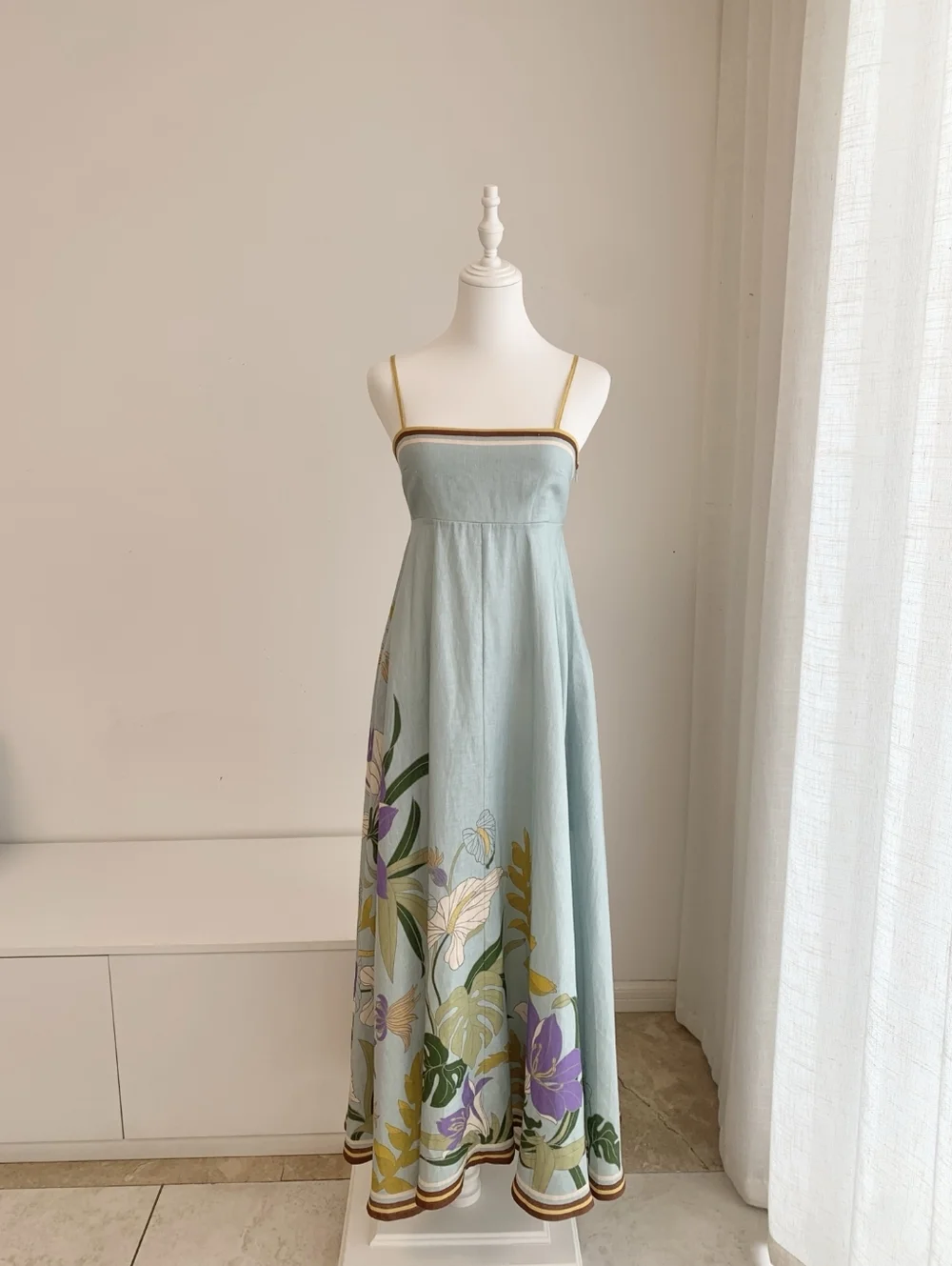 ALEMAIS Alfie Linen Sleeveless A-Line Sundress - Picture 8 of 9